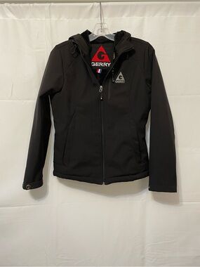 Gerry Weber Hooded Softshell Jacket Black Womens Medium